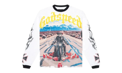 Long Lonely Road Long Sleeve T-shirt "White/Black" 5VWIGC1U