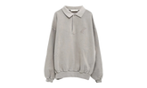 Embroidered Classic Polo Sweatshirt "Smoke Grey" 192HO252041F
