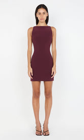 CLOVER MINI DRESS - PLUM