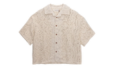 Mind Maze Crochet Camp Short-Sleeve Button Up "Natural" HTG260145 NAT