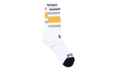 Fuck You Striped Sock "White / Yellow" CHRM1023