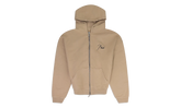Embroidered Logo Zip-Up Hoodie "Tan" RHDMHDS0039 TAN