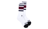 Fuck You Striped Sock "White / Purple" CHRM1022