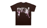 Graffiti Dove T-Shirt "Brown / Pink" Y1Q5KV9W