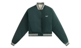 Landry II Cropped Satin Bomber Jacket WMNS "Dark Green" KITH120