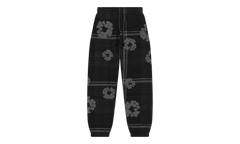 Plaid Cotton Wreath Sweatpants "Black" DT384