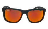 Justin Sunglasses "Rubber Black" RB4165-622-6Q_55