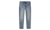 P001 Weft Buckshot Jeans "Mid Indigo" P001 CWBK425