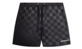 Checkered Satin Collins shorts "Black" KHM060696 001