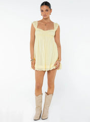 Carlita Mini Dress Yellow