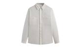 Lattice Floral Long-Sleeve Apollo Shirt "Silk" KHM032068 116