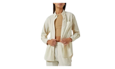 Ora Ii Seersucker Shirt "Beige" KITH42
