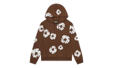 Cotton Wreath Zip Hoodie "Brown" DT451