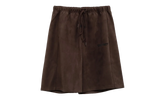 Suede Fleece Relaxed Short "Brown" 160HO254692F