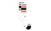 Fuck You Striped Sock "White / Orange" CHRM1025