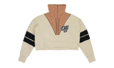 Intarsia Crop Half Zip Sweater "Cream" OFW WTPS 0001