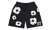 Pinstripe Wreath Sweatshorts "Black" DT538