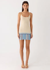 Lion Heart Knit Mini Dress - Ivory