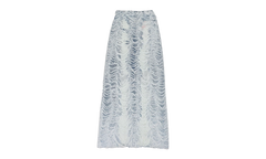DENIM SHREDDED LONG SKIRT BLUE "Blue" A139350BNCG8NY