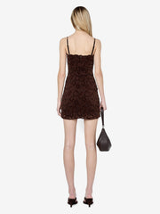 PAMELA MINI DRESS - CHOC