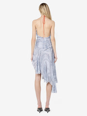ETIENNE HALTER DRESS - WOODGRAIN