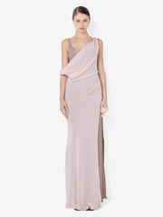 AUGUSTIN ASYM MAXI DRESS - MAUVE/MAUVE SMOKE