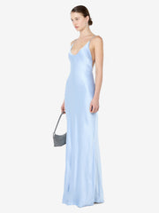 FLORENCE SCOOP MAXI DRESS - MINERAL BLUE