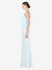 MIRABELLE COWL NECK MAXI DRESS - ARCTIC BLUE
