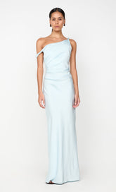 LUNETTA TWIST STRAP DRESS - ARCTIC BLUE