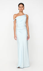 LUNETTA TWIST STRAP DRESS - ARCTIC BLUE
