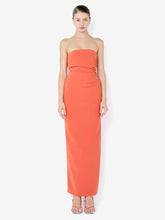 REINA STRAPLESS MAXI DRESS - ORANGE