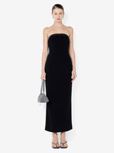 ROMEE STRAPLESS MIDI DRESS - BLACK