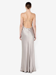 FLORENCE SCOOP MAXI DRESS - SILVER