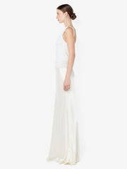 MIRABELLE COWL NECK MAXI DRESS - SNOW