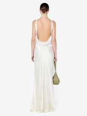 MIRABELLE COWL NECK MAXI DRESS - SNOW
