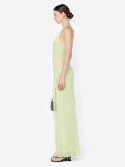 SABRINA ASYM MAXI DRESS - WASABI