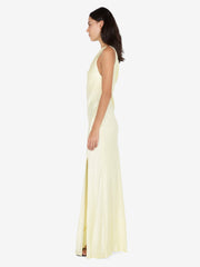 SOL ASYM DRESS - ICE YELLOW