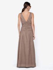 MARLOWE MAXI DRESS - TAUPEE