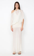 DELILAH OVERLAY MAXI DRESS - IVORY