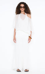 DELILAH OVERLAY MAXI DRESS - IVORY