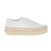 Triple Up Canvas Jute Pop Foxing Lace Up Sneakers