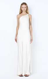 GIA ASYM MAXI DRESS - IVORY