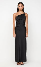 LUNETTA ASYM DRESS - BLACK