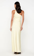 LUNETTA ASYM DRESS - ICE YELLOW