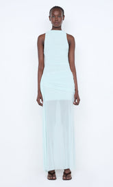 BLAINE DRAPE MAXI DRESS - SPEARMINT