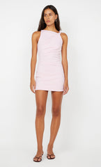 RENE ASYM MINI DRESS - BALLET PINK