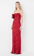 RUBY SLIP MAXI DRESS - CHERRY FLORAL