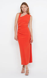 LETTY MIDI DRESS - FIRE RED