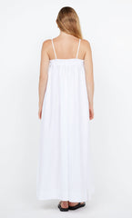 ALUCA PINTUCK MAXI DRESS - WHITE