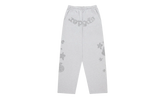 Rhinestone Beluga V2 Wide Leg Sweatpants "Heather Grey" SP5der310